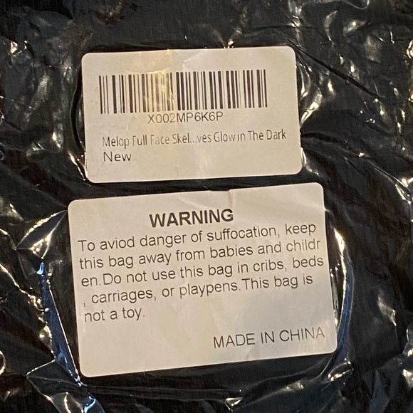 Skeleton Skull Ghost full face mask for Halloween - Picture 10 of 11